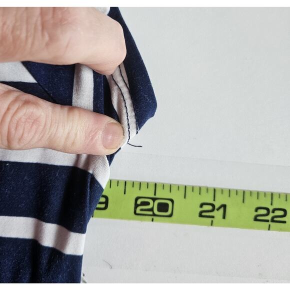 Try This XLarge French Stripe Tshirt Dress Nautical Parisian Coastal Cruisewear - Picture 7 of 8